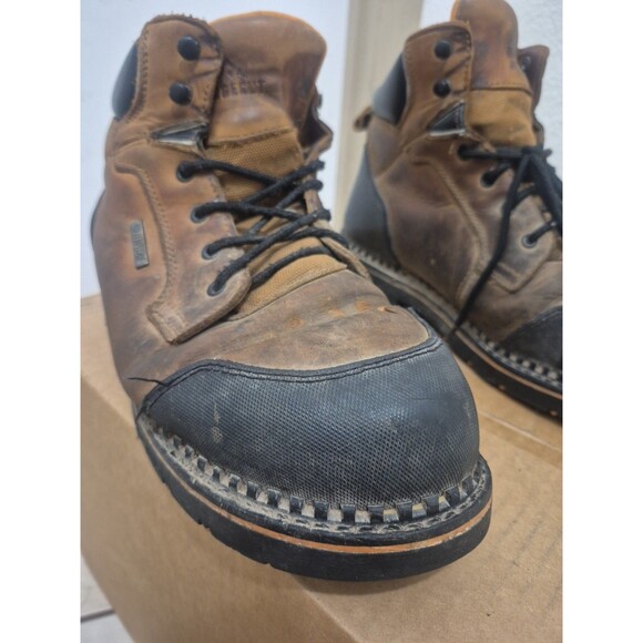 Ridgecut  Steel Toe Work Boots Size 11W Toughwear Men\'s Brown Leather 6” main image 7